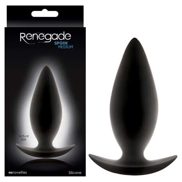 Anal | Renegade - Spades - Black 10 cm (4'') Medium Butt Plug - NS Novelties Anal | Renegade - Spades - Black 10 cm (4'') Medium Butt Plug - NS Novelties