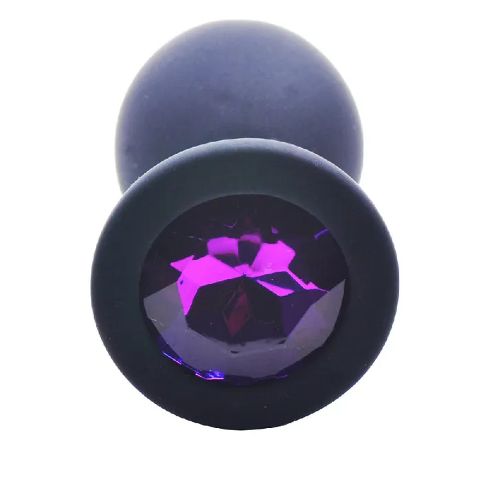 Large Black Jewelled Silicone Butt Plug | Various Toy Brands Anal Large Black Jewelled Silicone Butt Plug | Various Toy Brands Anal