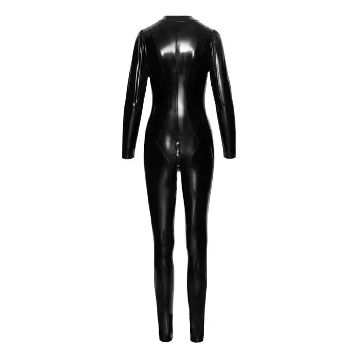 Noir Male Sex Toys | Long Button Up PVC Overall