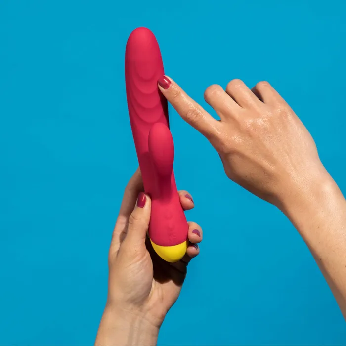 Romp Female Sex Toys | Romp Jazz Ribbed G Spot Rabbit Vibrator USB Rechargeable