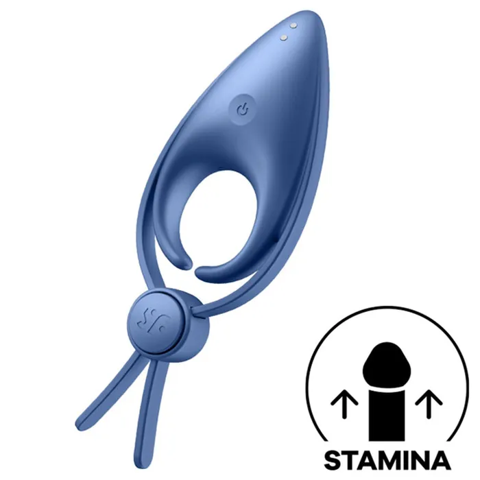 Satisfyer Sniper ADJUSTABLE Vibrating Cock Ring USB Couples Stamina Aid Blue | Satisfyer Couples