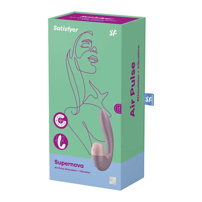 Satisfyer Supernova - Old Rose USB Rechargeable Vibrator with Air Pulsation | Satisfyer Vibrators Satisfyer Supernova - Old Rose USB Rechargeable Vibrator with Air Pulsation | Satisfyer Vibrators