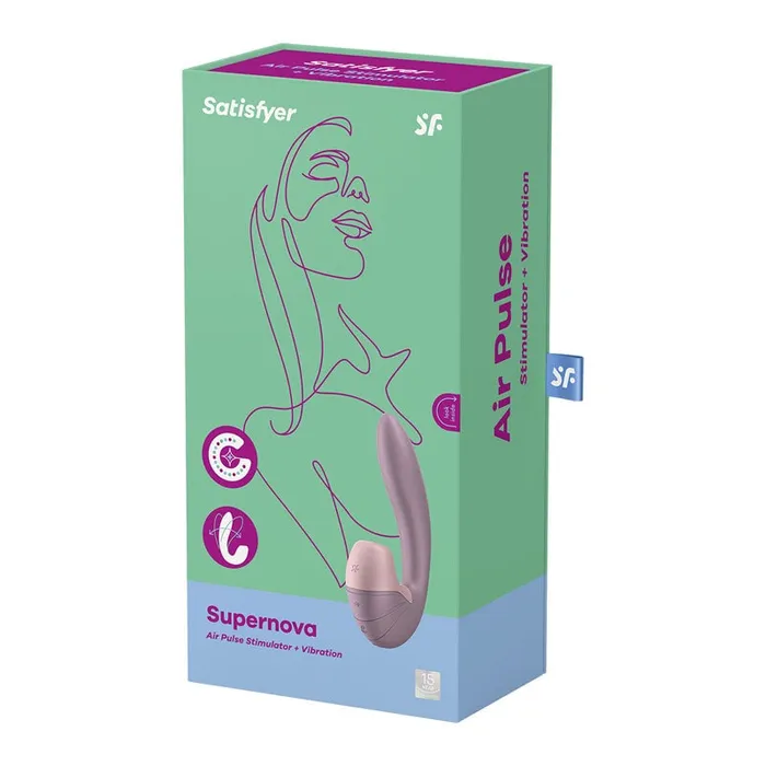 Satisfyer Supernova - Old Rose USB Rechargeable Vibrator with Air Pulsation | Satisfyer Vibrators Satisfyer Supernova - Old Rose USB Rechargeable Vibrator with Air Pulsation | Satisfyer Vibrators