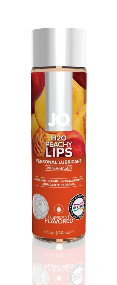 System Jo Sexual Health & Wellbeing | System JO H2O Flavored Peachy Lips Personal Lubricant Oral Sex Lube 120ml System Jo Sexual Health & Wellbeing | System JO H2O Flavored Peachy Lips Personal Lubricant Oral Sex Lube 120ml