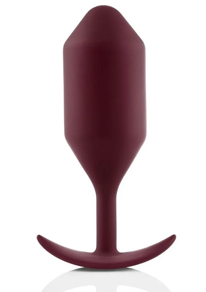 B-Vibe Snug Plug 5 Silicone Weighted Anal Plug - Dark | b-Vibe Anal