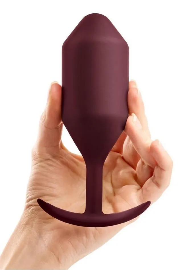 B-Vibe Snug Plug 5 Silicone Weighted Anal Plug - Dark | b-Vibe Anal