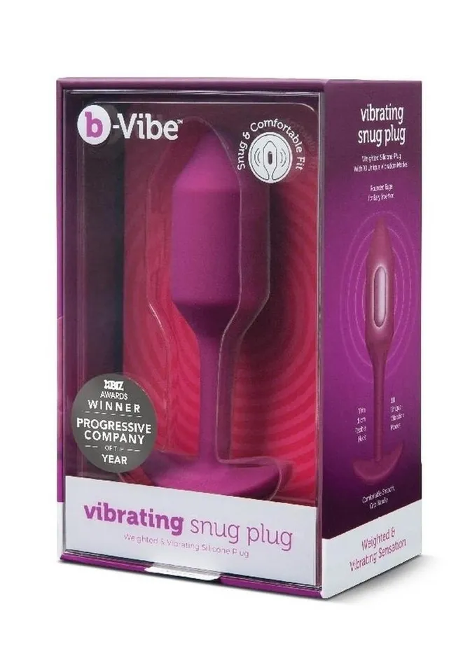 BVibe Vibrating Snug Plug 2 Rechargeable Silicone Anal Plug bVibe Anal
