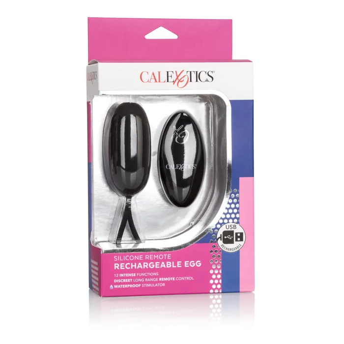 CalExotics Anal | Silicone Remote Rechargeable Egg - Black