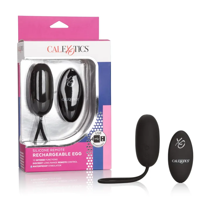 CalExotics Anal | Silicone Remote Rechargeable Egg - Black