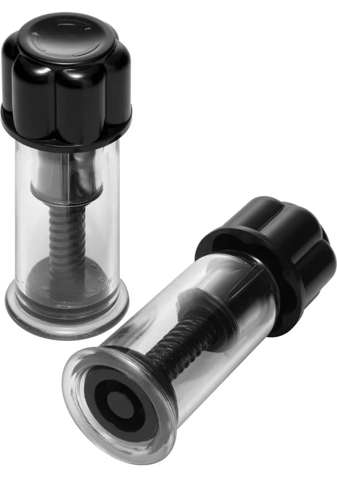 Nipple & Clitoral Toys | Xr Llc Ms Max Powerful Twist Nipple Suckers Blk
