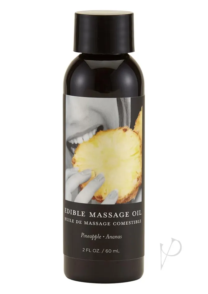 Vibrators | Earthly Body Edible Tropical Massageoil Pineapple 2Oz