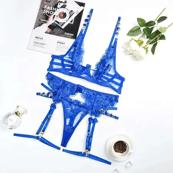 3-Piece Floral Lace Lingerie Set | Ellolace Couples
