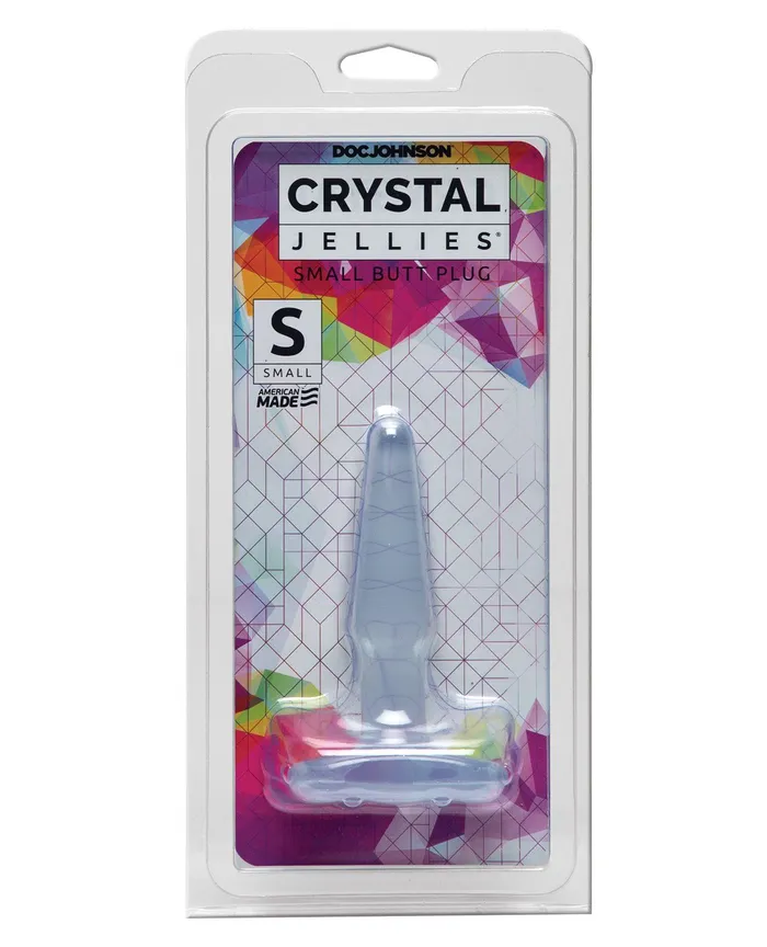 Anal Crystal Jellies Butt Plug Small Clear Crystal Jellies