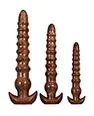 Anal | Evolved Evolved Twisted Love 3 pc Plug Set - Gold