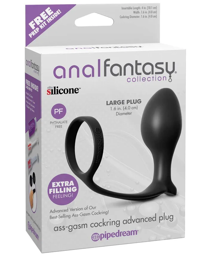 Anal Fantasy Collection Ass Gasm Advanced Plug wCockring Anal Fantasy Collection Anal