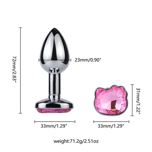 Anal | Jeweled Kitty Butt Plug - Aimitoy