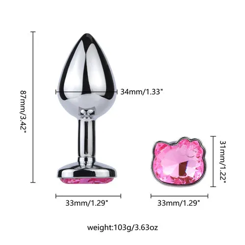 Anal | Jeweled Kitty Butt Plug - Aimitoy
