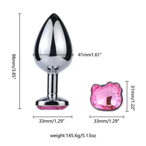 Anal | Jeweled Kitty Butt Plug - Aimitoy