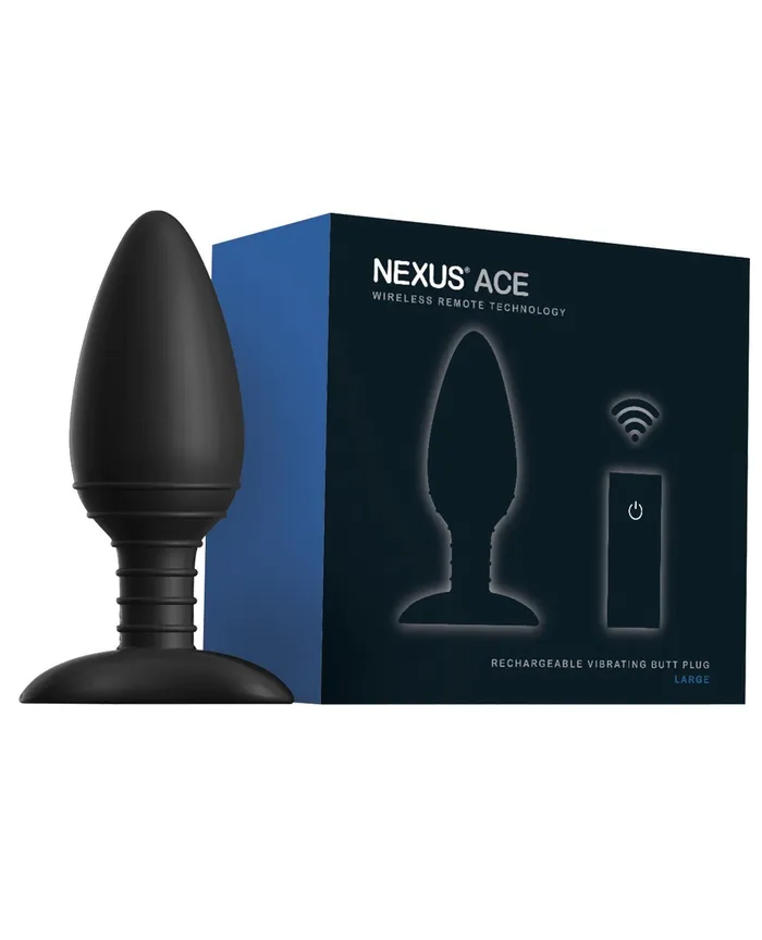 Nexus Anal Nexus Ace Remote Control Butt Plug Large Black