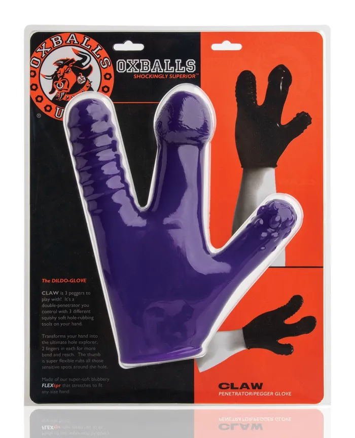 Vibrators | Oxballs Oxballs Claw Glove - Eggplant